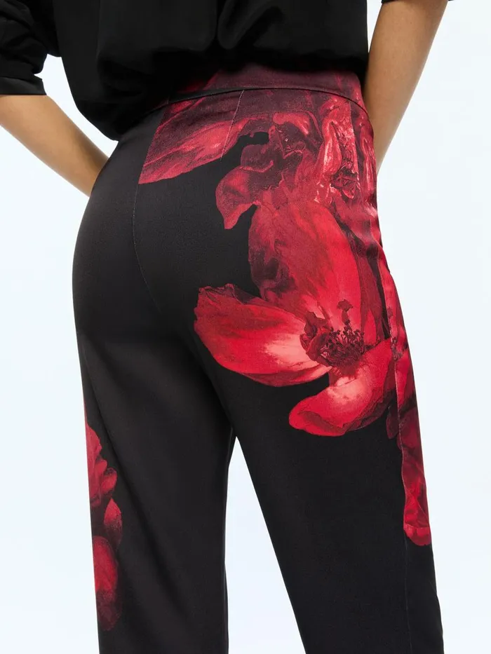 Matching Sets Women Alice Olivia Peony Petals Bright Ruby