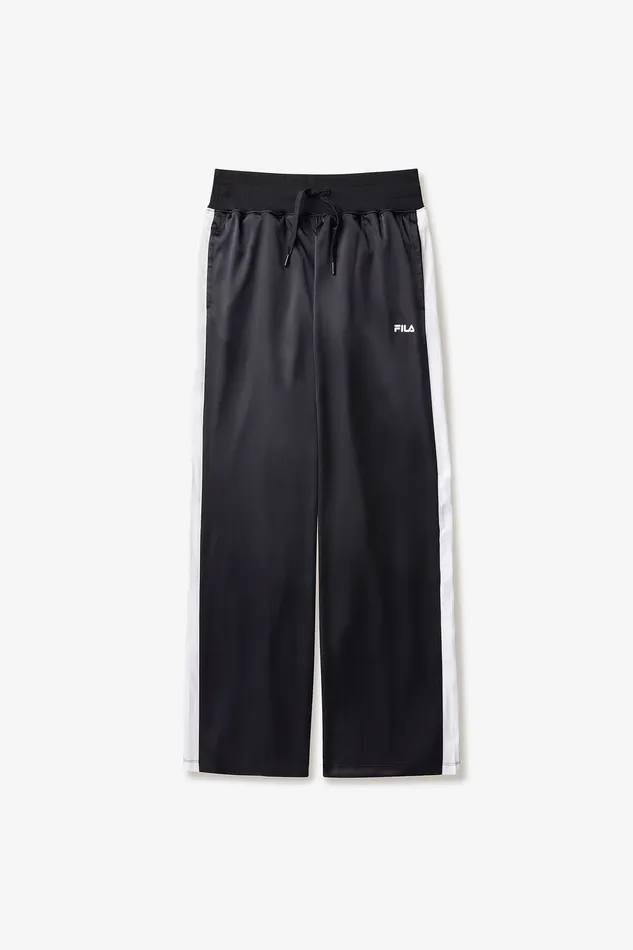 Matching Sets Women Fila Satin Track Pant 013 Blackwhite