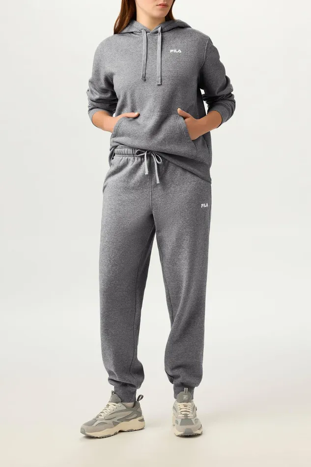Matching Sets Women Fila Sportstyle Linear Logo Jogger 063 Varsity Heatherwhite