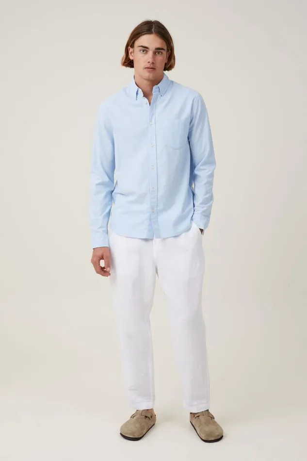 Mayfair Long Sleeve Shirt Preppy Blue Men Cotton On Shirts and Polos Mayfair Long Sleeve Shirt Preppy Blue Men Cotton On Shirts and Polos