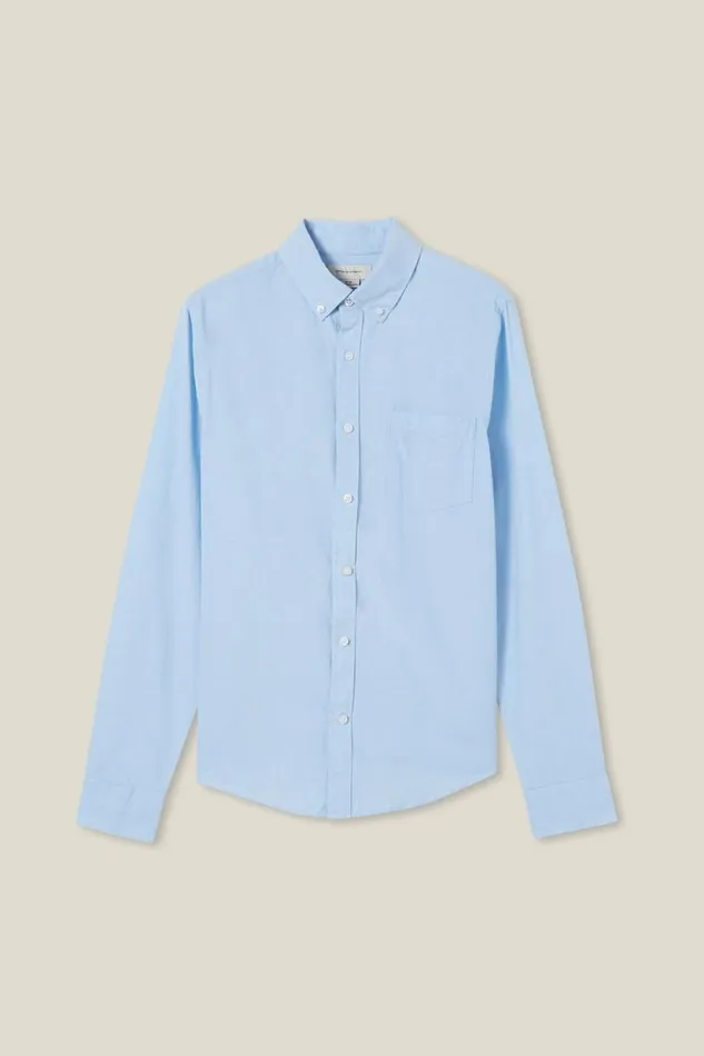 Mayfair Long Sleeve Shirt Preppy Blue Men Cotton On Shirts and Polos Mayfair Long Sleeve Shirt Preppy Blue Men Cotton On Shirts and Polos