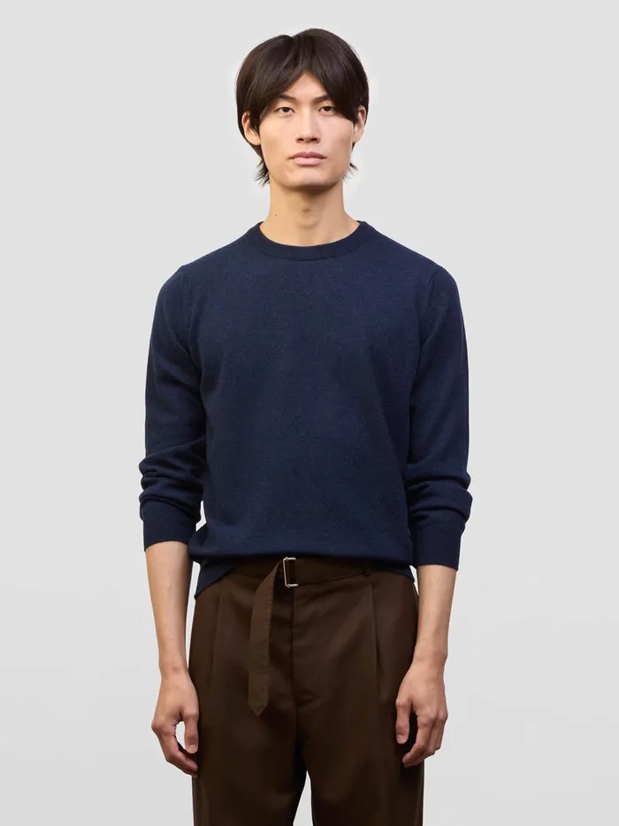 Men Begg X Co Sweaters Heriot Crew Cashmere Sweater Cosmos