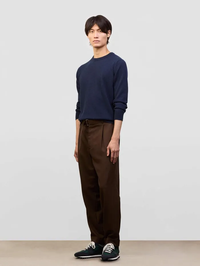 Men Begg X Co Sweaters Heriot Crew Cashmere Sweater Cosmos
