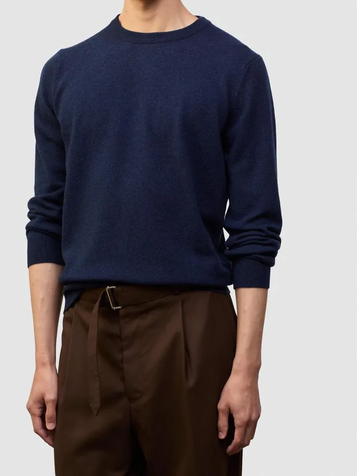 Men Begg X Co Sweaters Heriot Crew Cashmere Sweater Cosmos