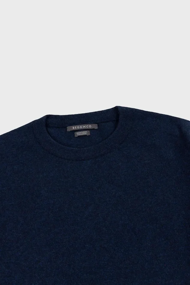 Men Begg X Co Sweaters Heriot Crew Cashmere Sweater Cosmos
