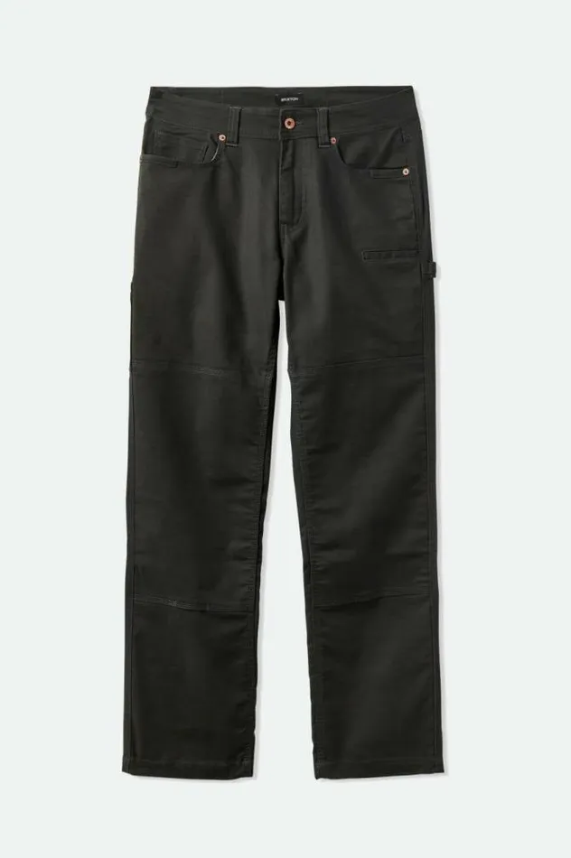 Men Builders Carpenter Stretch Pant Washed Black Brixton Pants