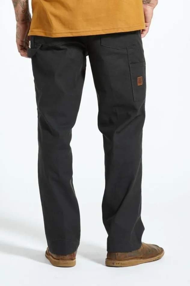 Men Builders Carpenter Stretch Pant Washed Black Brixton Pants
