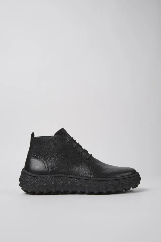 Men Camper Ankle Boots Ground MICHELIN Black Lace Up Ankle Boot Men Camper Ankle Boots Ground MICHELIN Black Lace Up Ankle Boot
