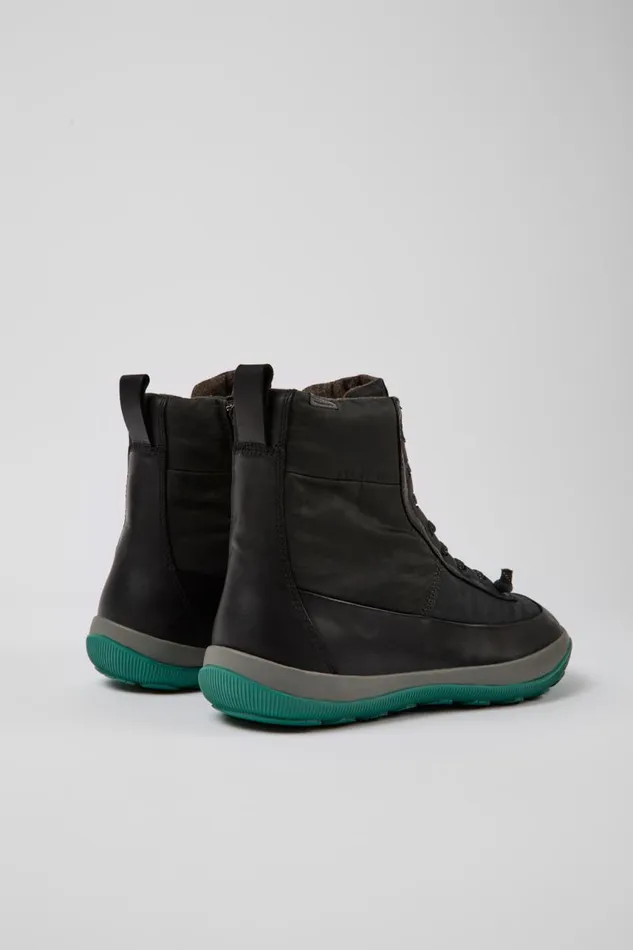 Men Camper Ankle Boots Peu Pista Gray And Black Boots Men Camper Ankle Boots Peu Pista Gray And Black Boots