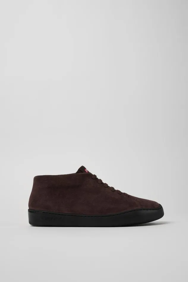 Men Camper Ankle Boots Peu Touring Brown Nubuck Sneakers