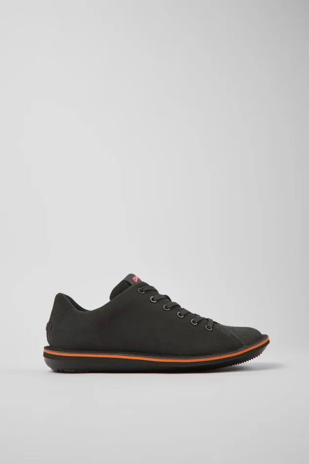 Men Camper Casual Shoes Beetle Dark Gray Nubuck Shoes