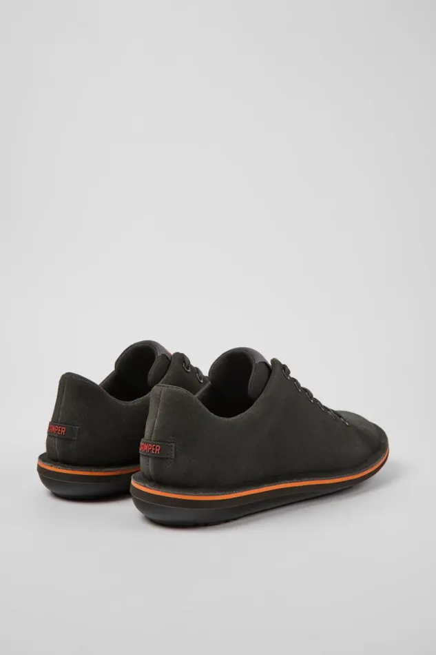 Men Camper Casual Shoes Beetle Dark Gray Nubuck Shoes