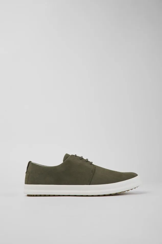 Men Camper Casual Shoes Chasis Green Nubuck Shoes Men Camper Casual Shoes Chasis Green Nubuck Shoes