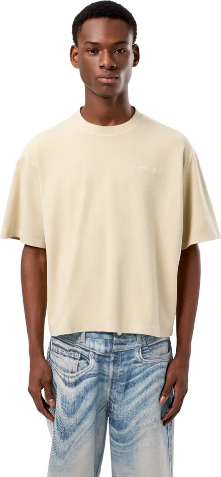Men Camper Jersey TShirt Beige Cotton Tshirt