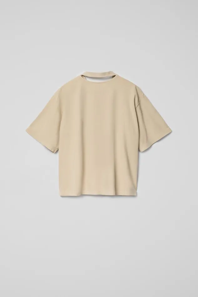Men Camper Jersey TShirt Beige Cotton Tshirt Men Camper Jersey TShirt Beige Cotton Tshirt