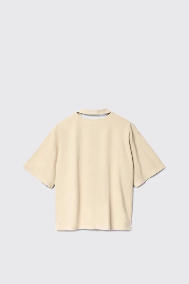 Men Camper Jersey TShirt Beige Cotton Tshirt Men Camper Jersey TShirt Beige Cotton Tshirt
