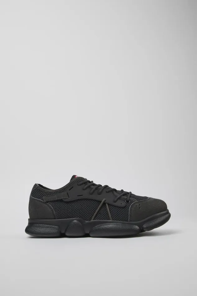 Men Camper Sneakers Karst Sorona Gray And Black Textile Sneaker Men Camper Sneakers Karst Sorona Gray And Black Textile Sneaker