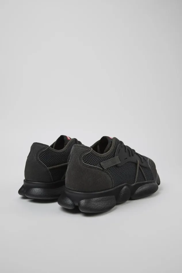 Men Camper Sneakers Karst Sorona Gray And Black Textile Sneaker Men Camper Sneakers Karst Sorona Gray And Black Textile Sneaker