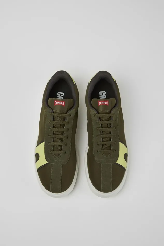 Men Camper Sneakers Runner K21 Green And Yellow Sneakers Men Camper Sneakers Runner K21 Green And Yellow Sneakers