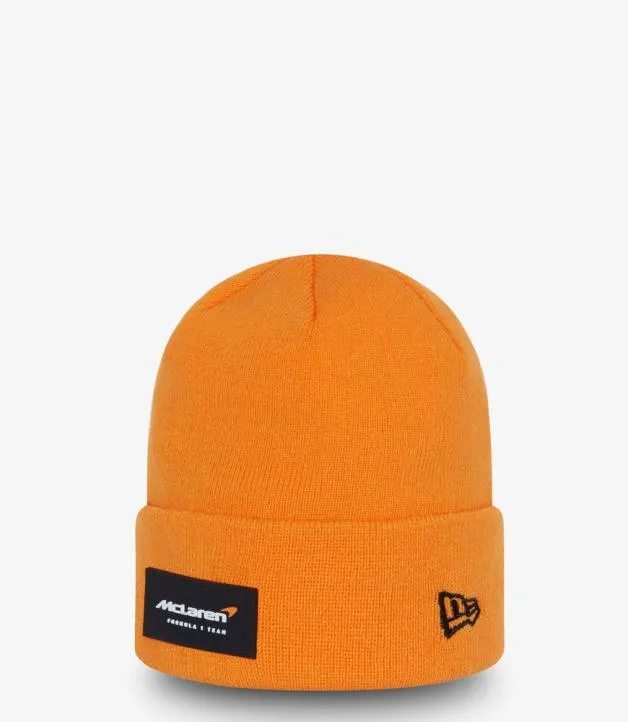 Men Castore Accessories Papaya McLaren New Era Essential Cuff Beanie