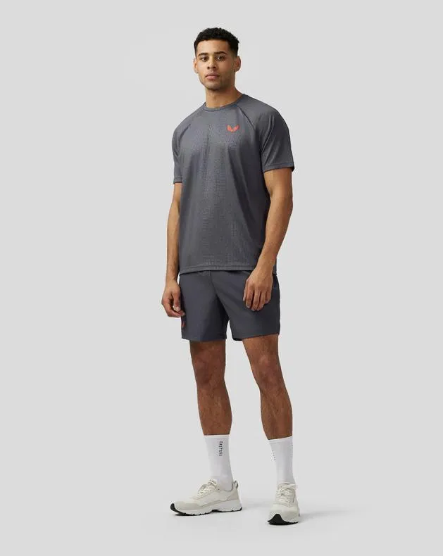 Men Castore Tops Adapt Short Sleeve Printed T Shirt 8211 Grey