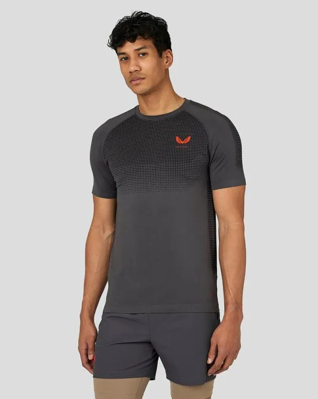 Men Castore Tops Flow Training TShirt 8211 Gunmetal