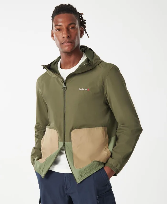 Men Casual Jackets Barbour Kenby Showerproof Jacket Fern
