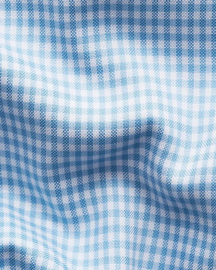 Men Check Signature Oxford Shirt Blue Eton Dress Shirts Men Check Signature Oxford Shirt Blue Eton Dress Shirts