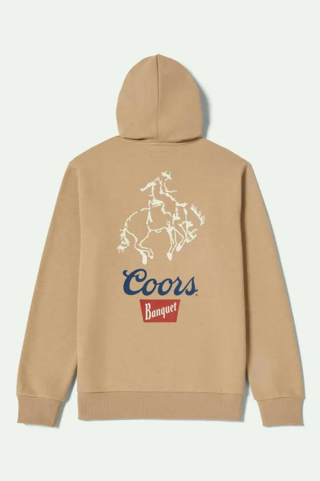 Men Coors Colt Hoodie Sand Brixton Sweatshirts and Hoodies