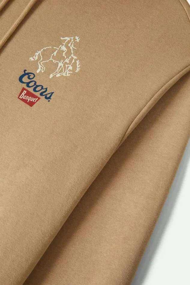 Men Coors Colt Hoodie Sand Brixton Sweatshirts and Hoodies