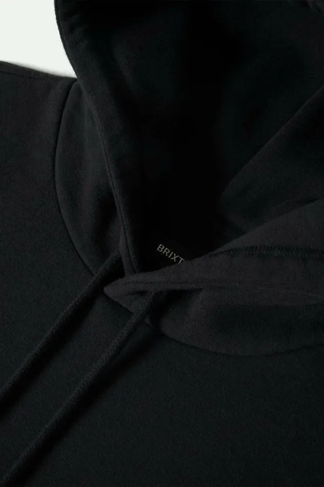 Men Coors Luck Hoodie Black Brixton Sweatshirts and Hoodies