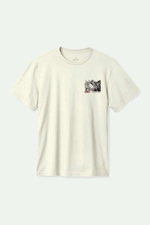 Men Coors Range SS Standard TShirt Natural Brixton TShirts