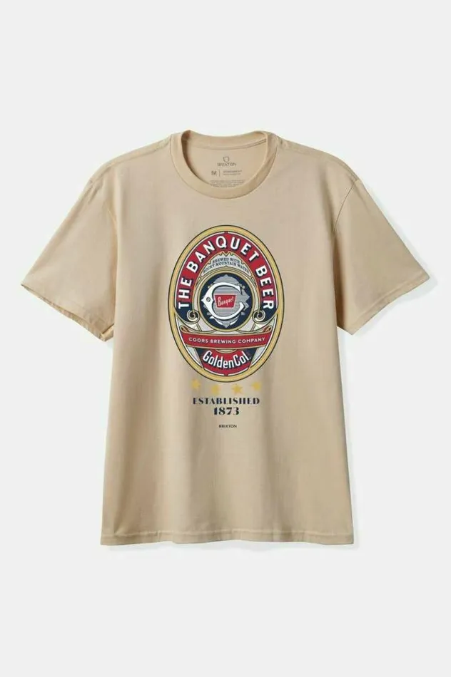 Men Coors Start Your Legacy Banquet SS Standard TShirt Cream Brixton TShirts