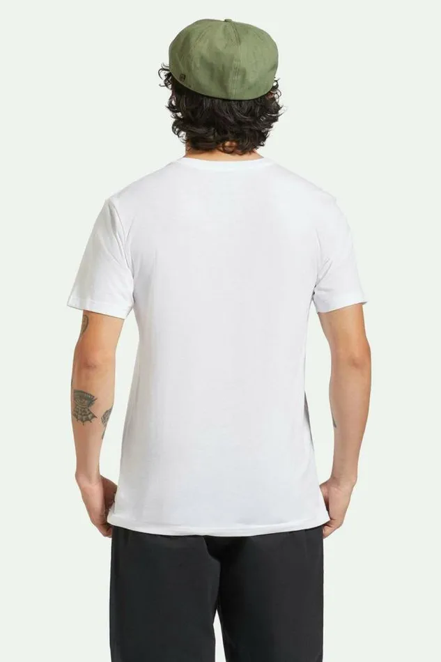 Men Fender Volume SS Pocket TShirt White Brixton TShirts