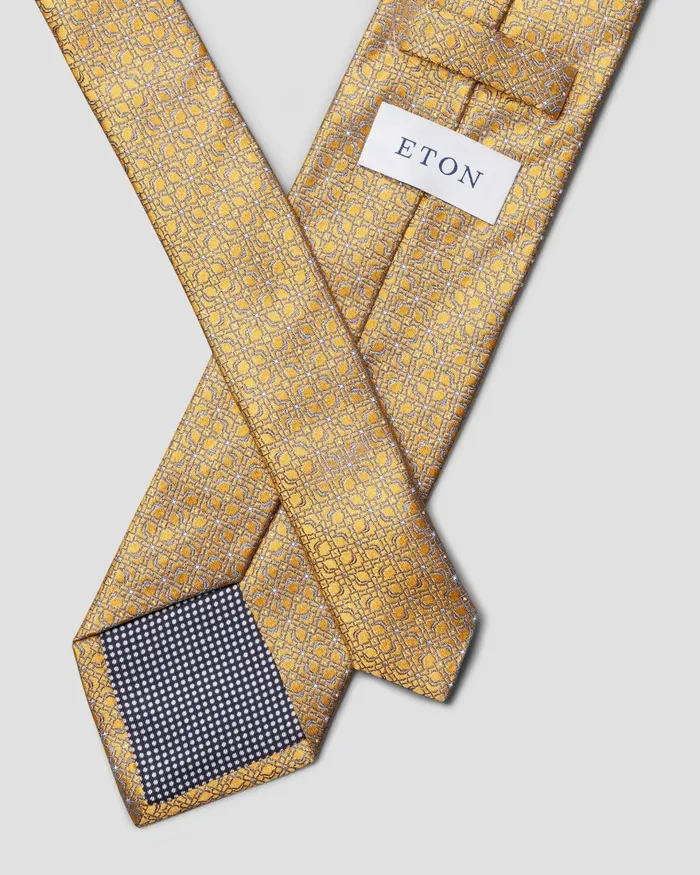 Men Flower Silk Tie Yellow Eton Ties Men Flower Silk Tie Yellow Eton Ties