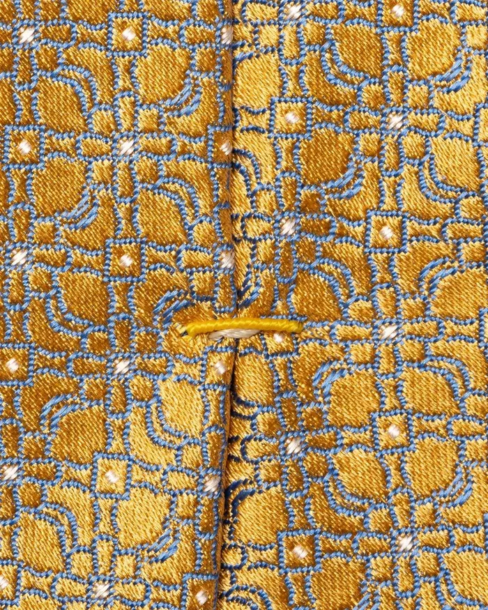 Men Flower Silk Tie Yellow Eton Ties Men Flower Silk Tie Yellow Eton Ties