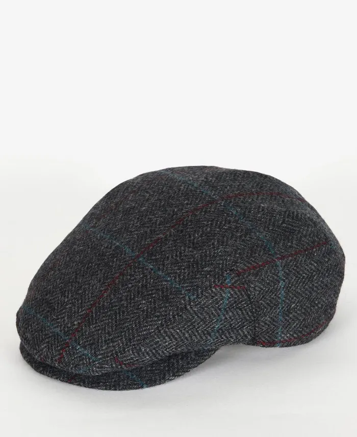 Men Hats Barbour Cairn Cap Charcoalredblue