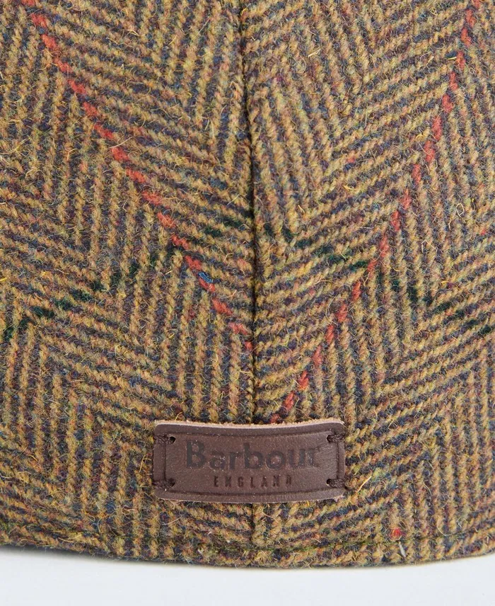 Men Hats Barbour Wilkin Flat Cap Oliveorangered Men Hats Barbour Wilkin Flat Cap Oliveorangered
