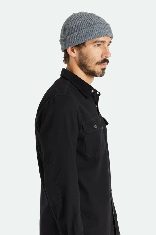 Men Heist Beanie Heather Grey Brixton Beanies