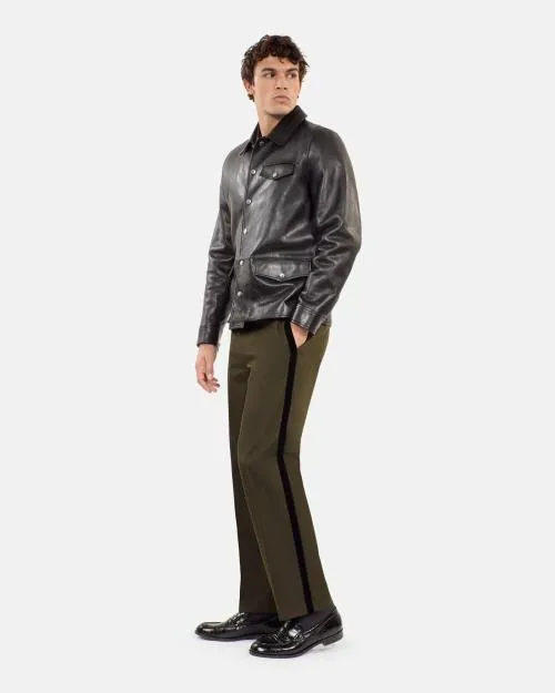 Men Jackets and Blazers The Kooples Black Leather Jacket Black