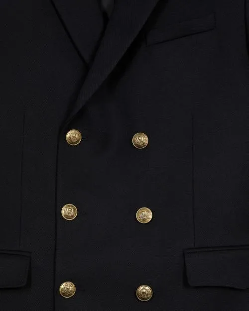Men Jackets and Blazers The Kooples Navy Blue Wool Jacket Dark Navy