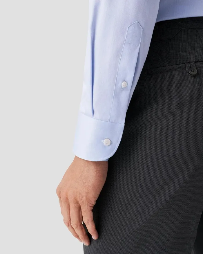 Men Light Blue Signature Twill Shirt 8211 Wide Spread Collar Blue Eton Dress Shirts Men Light Blue Signature Twill Shirt 8211 Wide Spread Collar Blue Eton Dress Shirts