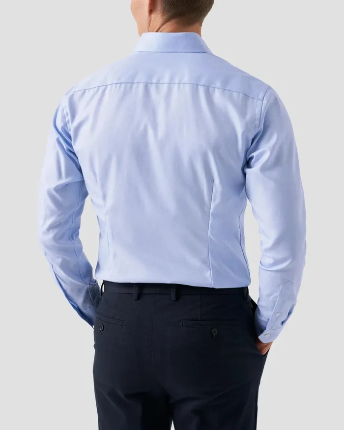 Men Light Blue Textured Twill Shirt Blue Eton Dress Shirts Men Light Blue Textured Twill Shirt Blue Eton Dress Shirts