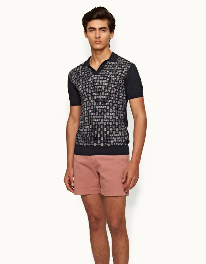 Men Orlebar Brown Day Shorts Bulldog StretchCotton Mauve