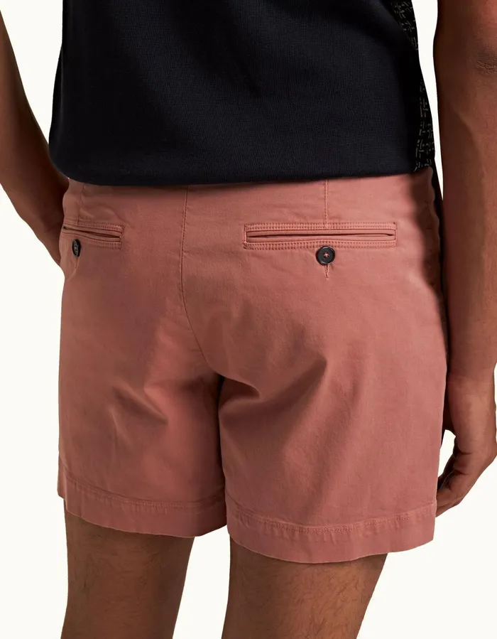 Men Orlebar Brown Day Shorts Bulldog StretchCotton Mauve