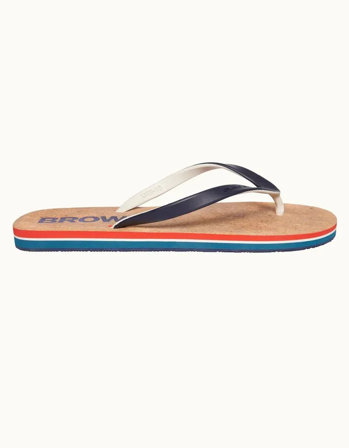 Men Orlebar Brown Footwear Haston Cork Navywhite Sand