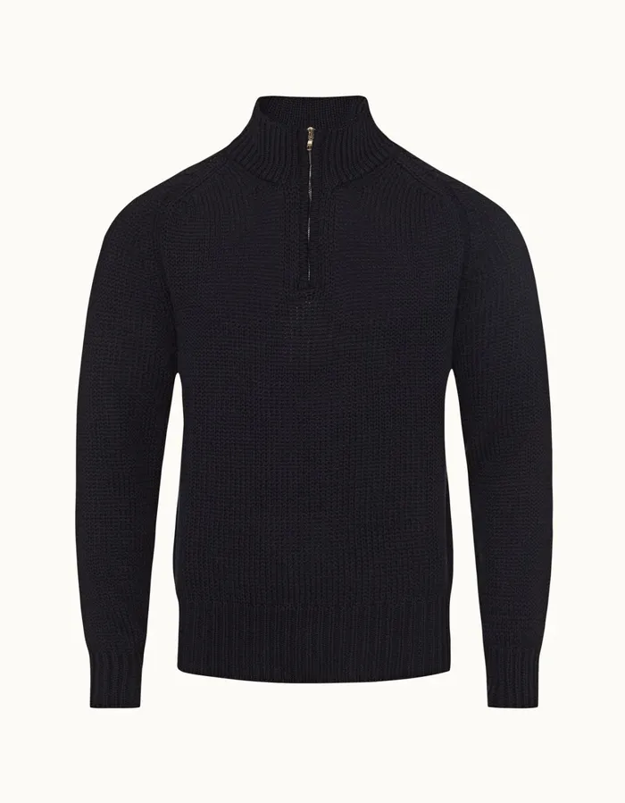 Men Orlebar Brown Knitwear Lennard Night Iris