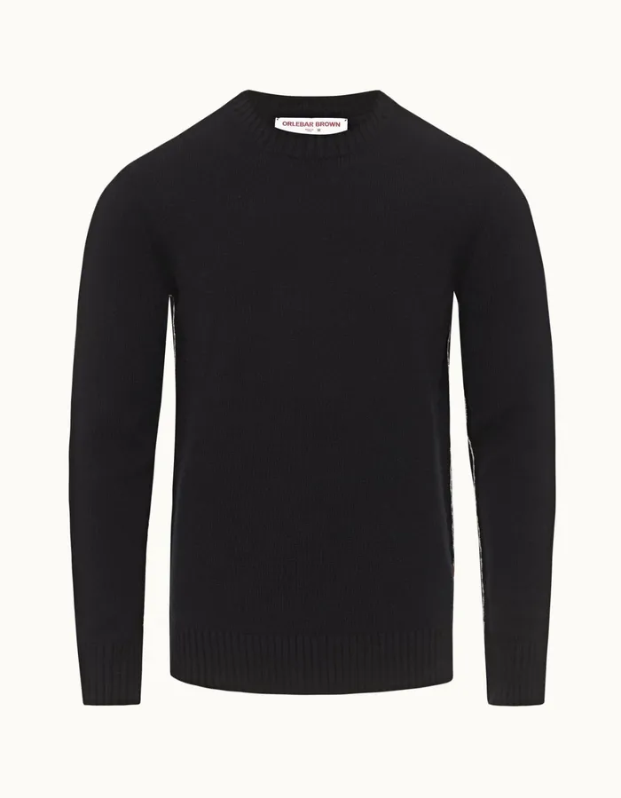 Men Orlebar Brown Knitwear Lorca Cashmere Night Iris