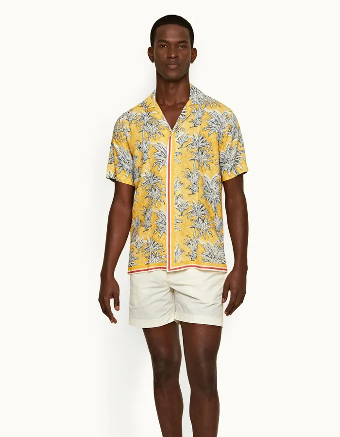 Men Orlebar Brown Shirts Maitan Toucan Palm