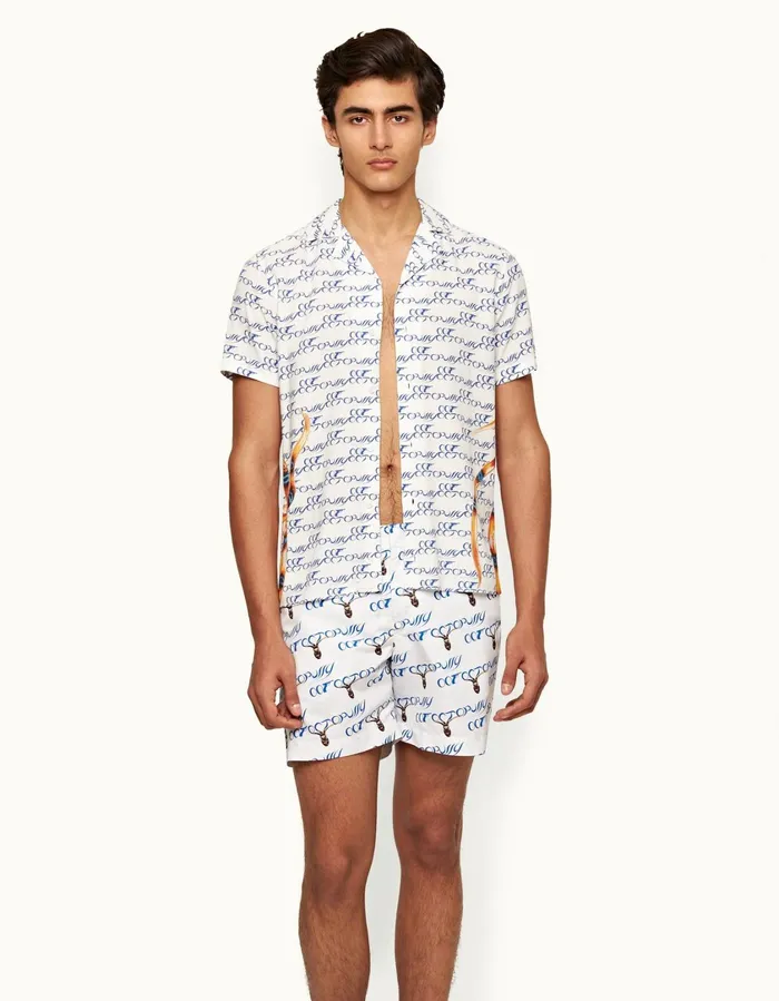 Men Orlebar Brown Swim Shorts Bulldog 007 Octopussy Repeat